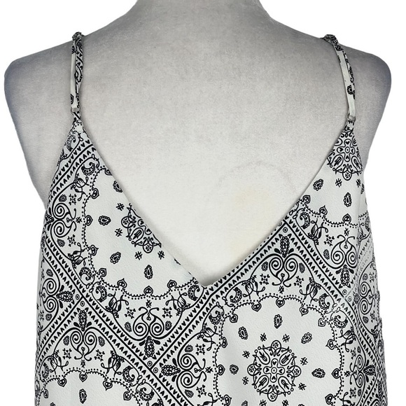 Olivia GREY SPAGHETTI STRAP TUNIC FLORAL‎ PATTERNED TOP - Picture 8 of 13